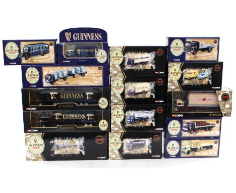 Corgi: A collection of fifteen 'Guinness' Corgi boxed vehicles to comprise: '22706' Bedford TK Box Van, '08008' Bedford CA Va