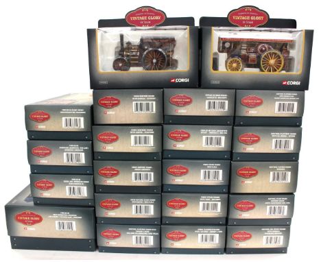 Corgi: A collection of twenty-one Corgi 'Vintage Glory of Steam' boxed vehicles to comprise: '80102' Fowler B6 Road Locomotiv
