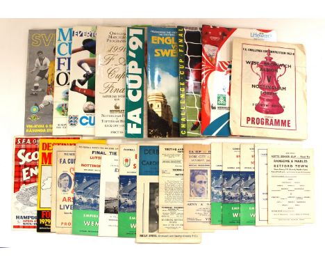 Big Match Programmes: A small collection of assorted big match programmes to comprise: England v. Scotland, played at Villa P