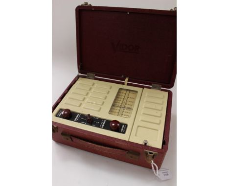 1950s vintage carry radio in case