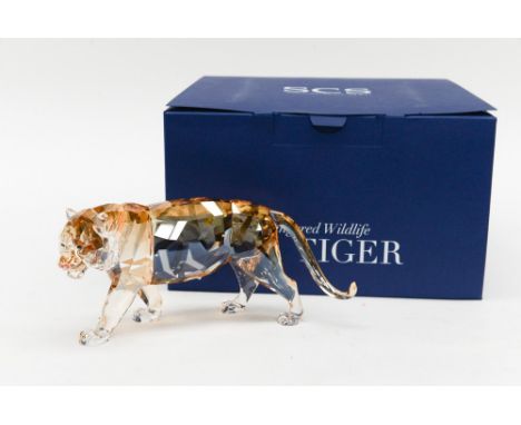 Swarovski endangered wildlife Tiger, boxed with leaflet 
