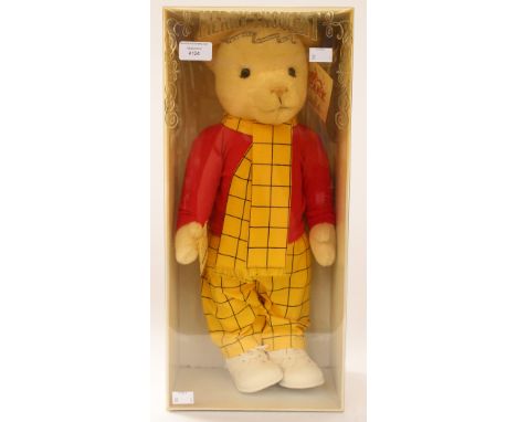 Merrythought: A Merrythought 'Rupert the Bear', limited to license to production, No. 01224, white mohair with white plush bo