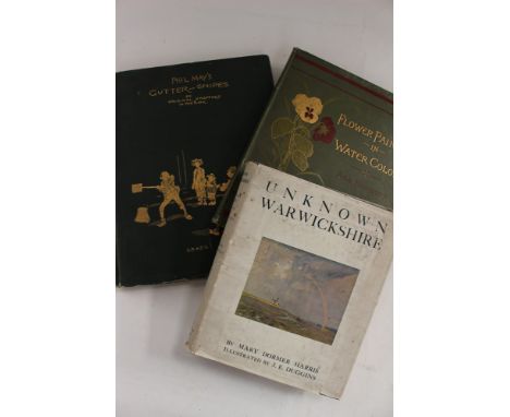 Limited Edition 780/1050 proof 'Gutter - Snipes' by Phil May. Leadenhall Press Ltd with Ada Hanbury Flower Painting in Waterc
