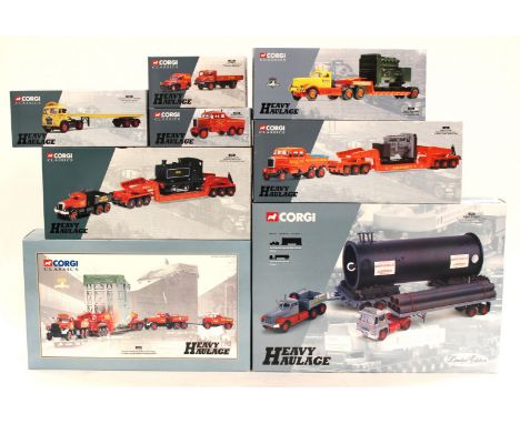 Corgi: A collection of twenty-one Corgi Classic 'Heavy Haulage' boxed vehicles to comprise: '31014' Sunter Brothers set, '310
