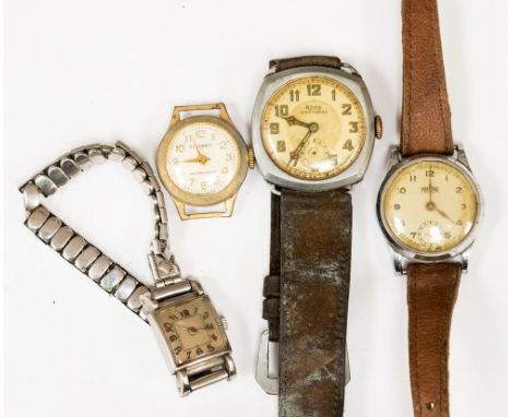 A vintage Rone and a Prestige wrist watch, a ladies 1930s bracelet watch and another (4)