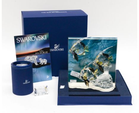 Swarovski Wonders of the Sea Community, boxed with leaflet, stand and boxed plaque 