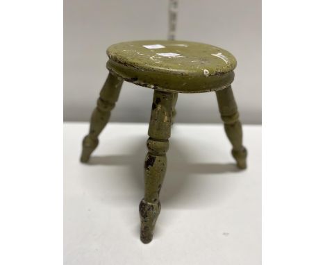 A vintage pine milking stool, shipping unavailable