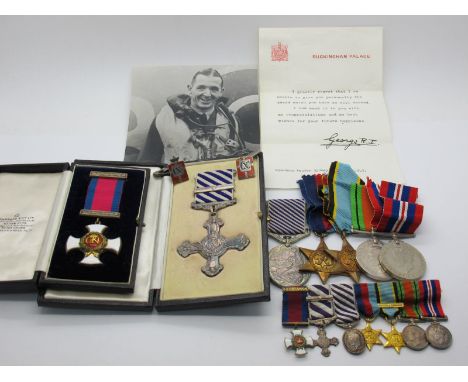 An Historically Important Group of Seven World War II Medals to Squadron Leader Sydney Clayton, RAF; Comprising DSO, DFC and 