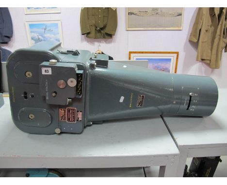 A Williamson Mnaufacturing Co. Ltd. Aircraft Survey Camera, marked with War Department arrows, W.M.C./R/10/67, gearbox Univer