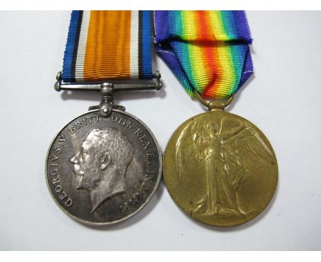A WWI Pair, consisting of War and Victory Medals to 51895 Private E.T. Mumford, Kings's Own Yorkshire Light Infantry.