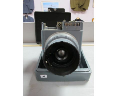 A Williamson Manufacturing Co. Ltd. Military Survey Camera, F.24 body type A, 14A/720 serial number 6031, lens marked 5 in F.