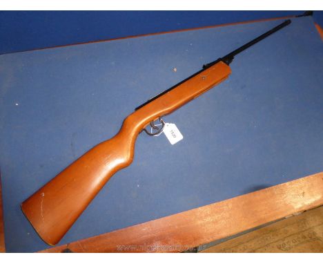 A Diana series 70 model 75, made in Britain, break-action .177 calibre Air Rifle with 14 1/4'' long rifled barrels, 36 1/2'' 