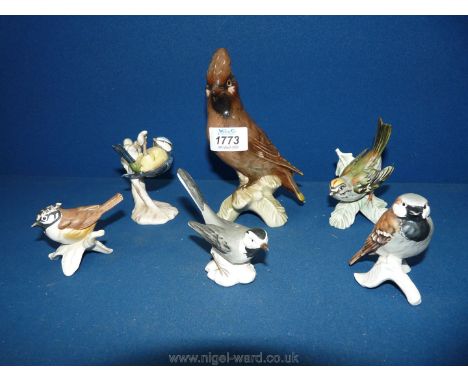 Six Goebel birds.