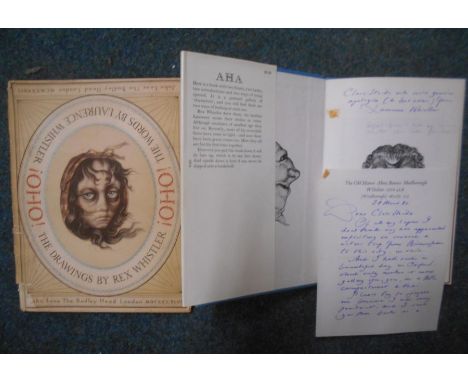 WHISTLER, L. &amp; R: Oho! 1st.ed. 1946, London, orig. pict. boards, d/w plus  AHA  1st.ed. 1979, Boston, orig. gilt dec. boa