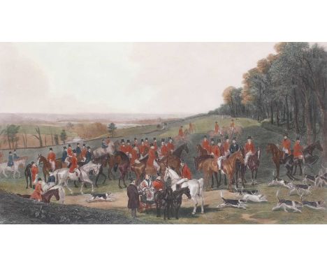W.H.Simmons After H.Calvert"The Meet of the Vine Hounds"Colour reproduction; together with a collection of further hunting pr