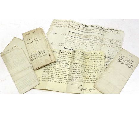 Manuscript Indentures A group of approximately forty-six manuscript indentures and agreements, mostly relating to Cumberland/