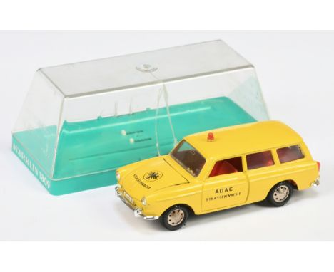 Marklin a boxed No.1809 VW Variant "Adac" - yellow, red interior, orange roof light - Good Plus to Excellent Plus in Good Per