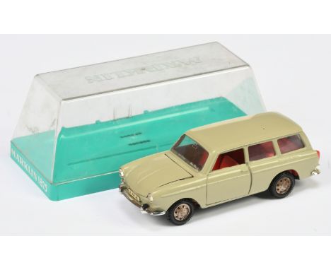 Marklin a boxed No.1825 Volkswagen 1600TL, light beige, red interior - Good Plus to Excellent Plus in Good Perspex Case.