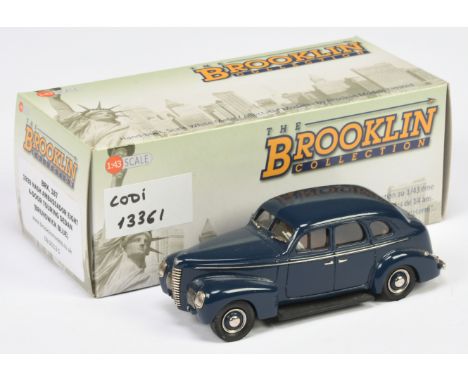 Brooklin Models, BRK187 1939 Nash Ambassador Eight 4-Door Touring Sedan (Brunswick Blue) - Excellent Plus in Near Mint box. (