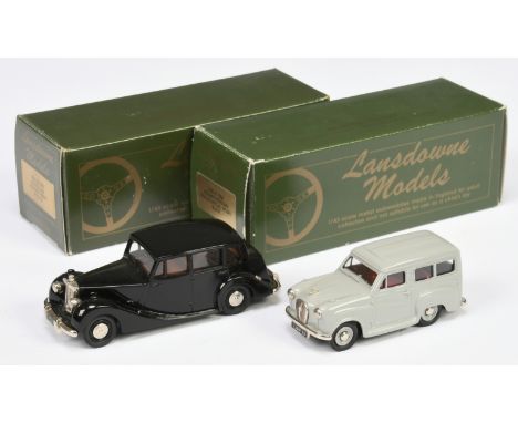 Lansdowne Models (Brooklin), a boxed pair of Early 1950s Cars to include, (1) LDM18 1955 Austin A30 Countryman Estate (Grey) 