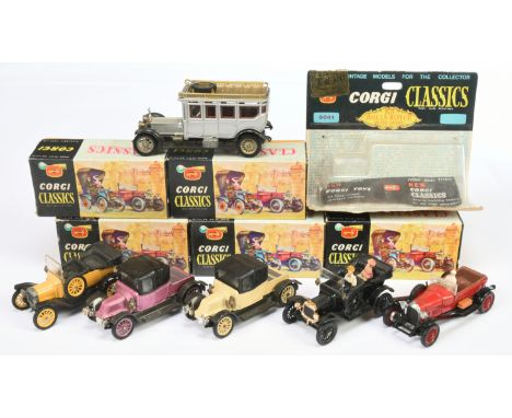 Corgi Classics - a group of Original Issues (1) 9041 Rolls Royce Silver Ghost; (2) 9002 Bentley - red; (3) 9011 Ford Model T 