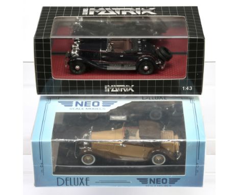 Matrix &amp; Neo Pair of 1/43rd scale models (1) Matrix MX20301 1930 Cadillac V16 452 Fleetwood open (2) NEO49986 Rolls Royce