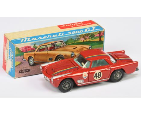 Mercury 24 Maserati 3500 GT - red body with yellow and blue racing stripes, number 48 to doors, white flashes, pale blue inte
