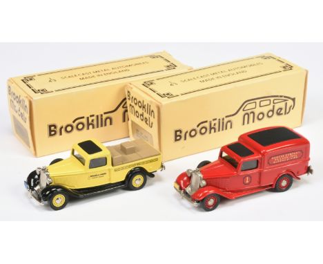 Brooklin Models, a boxed pair of BRK16 Dodge Pick-up to include, (1) BRK16X 1935 Dodge Pick-up "Brasilia Press" (2) BRK16 193