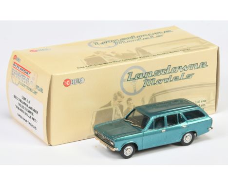 Lansdowne Models (Brooklin) LDM54 1972 Hillman Avenger Deluxe Estate (Metallic Aquarius Blue) - Near Mint in Near Mint box.&n