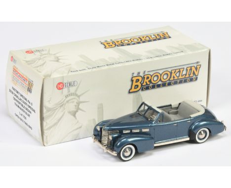 Brooklin Models, Factory Special No.5 1938 Cadillac Sixty-Special Convertible Sedan (Fairhaven Blue) -&nbsp; 1 of 750 models 