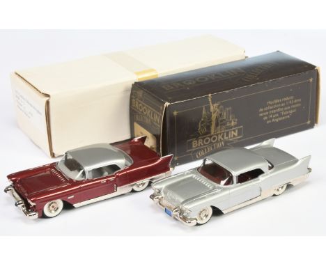 Brooklin Models, a boxed pair of BRK27 Cadillac's to include (1) BRK27 1957 Cadillac Eldorado Brougham (Maroon) (2) BRK27 195