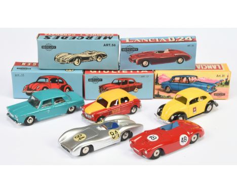 Mercury (Hachette China) Re-issue models (1) 17 Alfa Romeo Guiletta - red, yellow roof (2) 15 Volkswagen "PPT" (3) 31 Lancia 