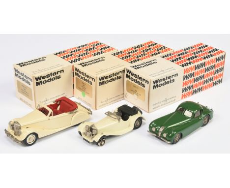 Western Models, a boxed group of Jaguar Cars to include (1) WMS41X 1949 Jaguar Mk.V Convertible (2) WMS3 1951 Jaguar XK120 Fi