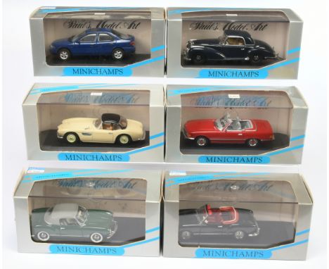 Minichamps, 1:43 scale, a Car group.&nbsp;&nbsp;Includes Ford Mondeo, Mercedes-Benz 300, BMW 507 and others (All Cars loose i