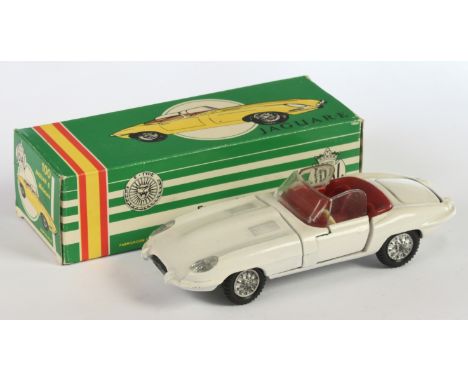 Joal 100 Jaguar Type E - white body, red interior, chrome wheels - Excellent in a Good Plus Green picture box. 