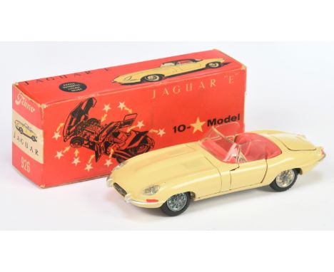 Tekno 926 Jaguar Type E - cream body, red interior with no figure driver, off-white base, cast hubs - Excellent to Excellent 