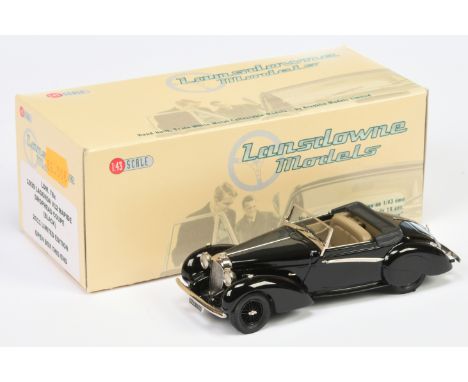 Lansdowne Models (Brooklin) LDM78X 1939 Lagonda V12 Rapide Drophead Coupe - 2011 Limited Edition - (Black) - Near Mint in Nea