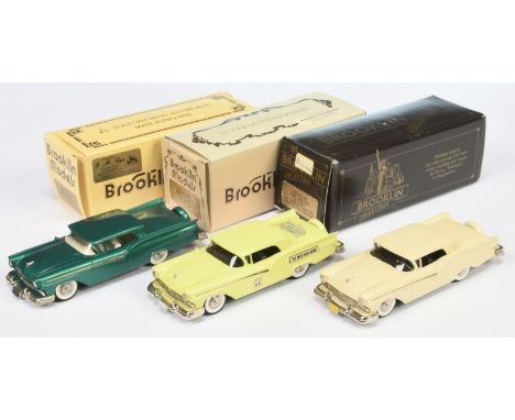 Brooklin Models, a boxed group of BRK35 Ford' to include (1) BRK35X 1957 Ford Fairlane Skyliner "C.T.C.S 1991" (Emerald Green