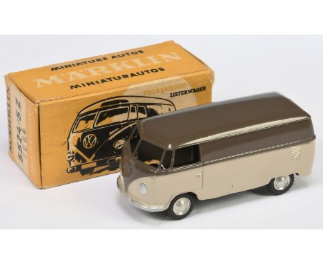 Marklin 5524/14Z Volkswagen Kombi - two-tone brown, light beige/brown, silver trim - Excellent to Excellent Plus in a Good ca