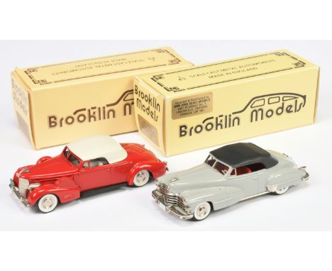 Brooklin Models, a boxed pair of Cadillac's to include, (1) BRK14 1940 Cadillac V16 C.T.C.S Toy Show Toronto (Red) (2) BRK74X