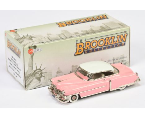 Brooklin Models, BRK181X 1953 Cadillac Series 62 Coupe De Ville - "BCC 2014 Club Special" - (Pink/Alpine White) - 1 of 140 Mo