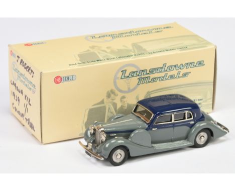 Lansdowne Models (Brooklin) &nbsp;LDM87 1939 Lagonda V12 Long Saloon (Two-tone blue) -&nbsp; Near Mint in Near Mint box.