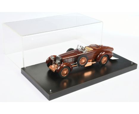 Precision Models/Franklin Mint, 1/24th scale 1924 "Hispano-Suiza Tulipwood Speedster" - Excellent to Excellent Plus in a Good