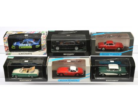 Minichamps a mixed boxed group to include, Mercedes AMG DTM, Bentley Continental, BMW 507 Cabrio - Excellent to Near Mint in 