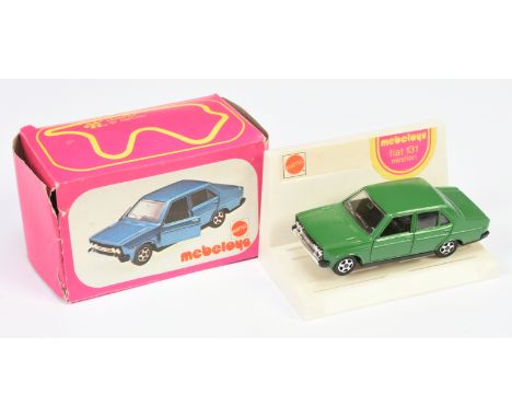 Mattel Mebetoys 1/43rd scale car, Art. 85 Fiat 131 - Green with black interior - Excellent to Excellent Plus in Good box and 