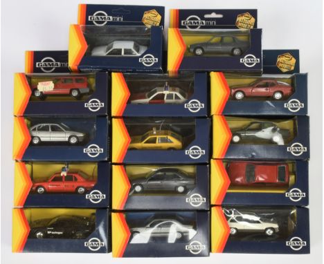 Gama Mini a boxed group to include, No.1166 BMW323i, No.1111 Porsche 924, No.1158 Opel Corsa plus others - Excellent to Near 