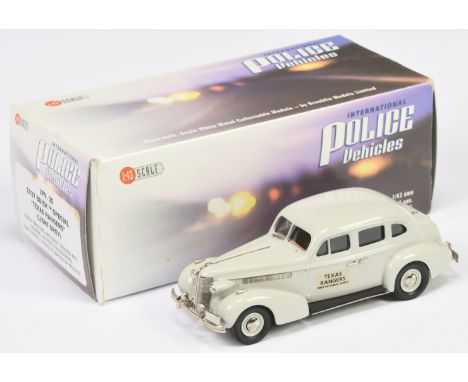 Brooklin Models - International Police Vehicles - IPV35 1937 Buick Special "Texas Rangers" - (Light Grey) - Near Mint in Exce