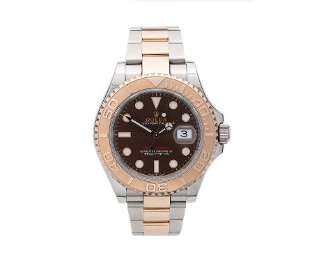 Rolex - A steel and 'Everose' 'Oyster Perpetual Date YachtMaster 40' wristwatch, circa 2021, model number 126621, serial numb