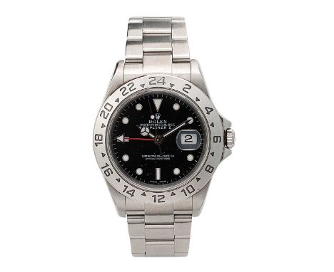 Rolex – A steel ‘Explorer II, Version 3’ wristwatch, circa 2004, model number 16570T, serial number F394082, the signed circu