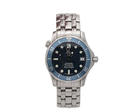 Omega - A steel 'Seamaster Professional Diver 300M' wristwatch, circa 2006, model 2552.80.00, the signed 'blue wave' dial, 26